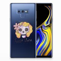 Silicone Back Case Samsung Galaxy Note 9 Boho Skull