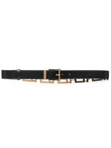 Versace ceinture Greca en cuir - Noir