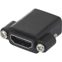 SpeaKa Professional SP-9082612 HDMI Adapter [1x HDMI-bus - 1x HDMI-bus] Zwart Schroefbaar - thumbnail
