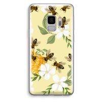 No flowers without bees: Samsung Galaxy S9 Transparant Hoesje