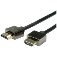 ROLINE Notebook HDMI High Speed kabel met Ethernet M/M, zwart, 5 m - thumbnail