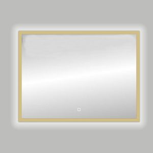 Best Design Nancy Isola LED spiegel 100x80cm aluminium mat goud 4010380