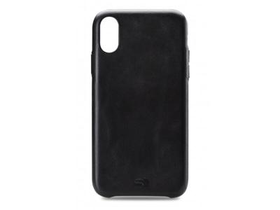 Senza Senza Pure Leather Cover Apple iPhone Xs Max Deep Black