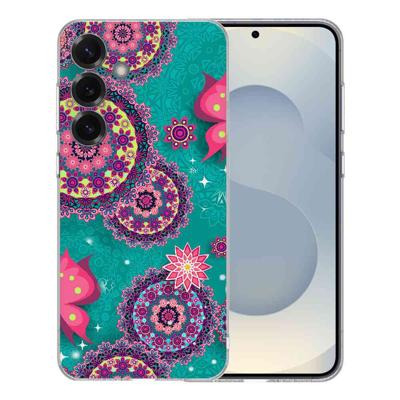TPU Hoesje Samsung Galaxy S25 - Cirkels en Vlinders Backcover