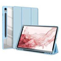 Samsung Galaxy Tab S9 Dux Ducis Toby Tri-Fold Smart Folio Hoesje - Baby Blauw - thumbnail