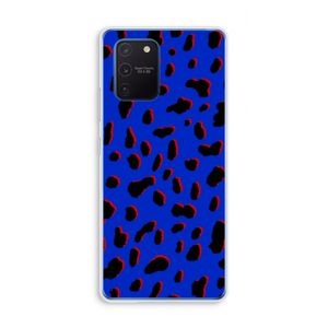 Blue Leopard: Samsung Galaxy Note 10 Lite Transparant Hoesje