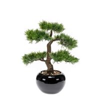 Groene kunstplant Cedar Bonsai plant in pot   -