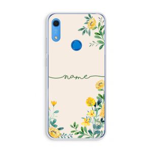 Gele bloemen: Huawei Y6s Transparant Hoesje