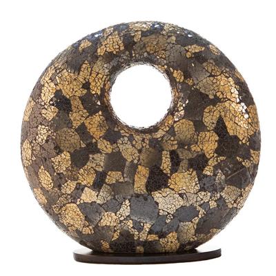 Tafellamp Glass black/gold Donut