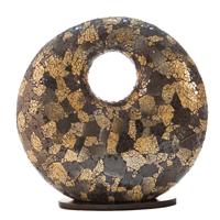 Tafellamp Glass black/gold Donut