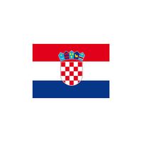 10x Stickertjes Kroatie vlag 10 cm   -