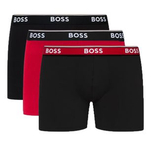 Hugo Boss boxershorts Power 3-pack rood-zwart