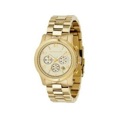 Michael Kors Dames Runway goudkleurig horloge MK5055