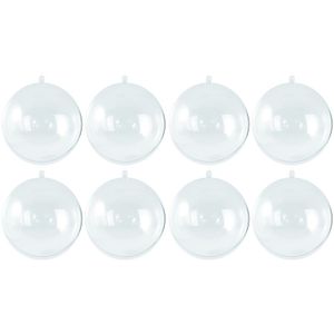 40x Transparante hobby/DIY kerstballen 5 cm