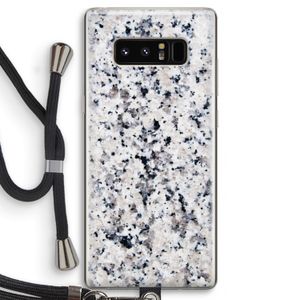 Gespikkelde marmer: Samsung Galaxy Note 8 Transparant Hoesje met koord