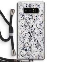 Gespikkelde marmer: Samsung Galaxy Note 8 Transparant Hoesje met koord