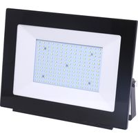 LED Bouwlamp 150 Watt - LED Schijnwerper - Aigi Iglo - Helder/Koud Wit 6400K - Waterdicht IP65 - Mat Zwart - Aluminium - thumbnail