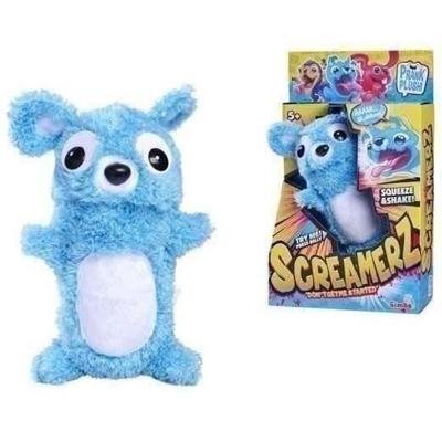 Smoby - Screamerz - Leuke interactieve knuffel - Beer - 25 cm - Geluiden bij schudden of indrukken van de knop