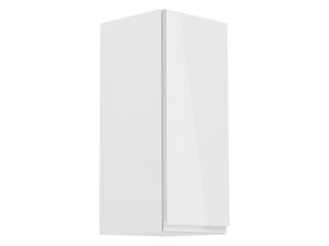 Hoge keukenkast ASPAS 1 deur links 30 cm wit/hoogglans wit