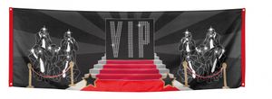 VIP/Hollywood/Oscar versiering feest thema banier vlag 74 x 220 cm