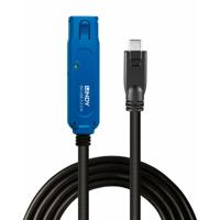 USB-kabel LINDY 43381 8 m Zwart