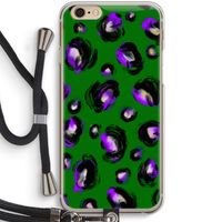 Green Cheetah: iPhone 6 / 6S Transparant Hoesje met koord