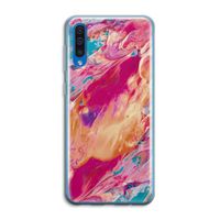Pastel Echoes: Samsung Galaxy A50 Transparant Hoesje