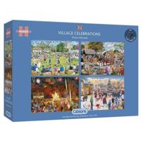 Village Celebrations Puzzel 4x 500 Stukjes