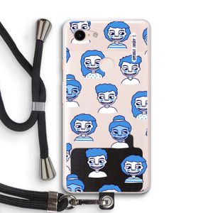 Gezichtjes: Pixel 3 XL Transparant Hoesje met koord