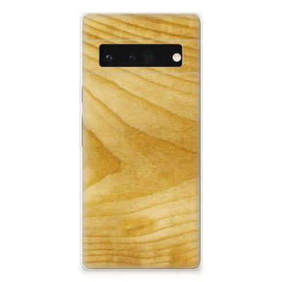 Google Pixel 6 Pro | Bumper Hoesje | Licht Hout