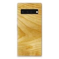 Google Pixel 6 Pro | Bumper Hoesje | Licht Hout