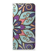 Samsung Galaxy A23 Smart Cover Purple Flower