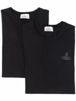 Vivienne Westwood lot de deux t-shirts Orb à logo imprimé - Noir - thumbnail