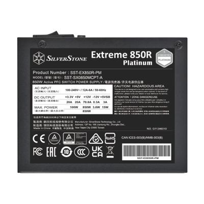 Silverstone SST-EX850R-PM power supply unit 850 W 20-pin ATX SFX Zwart