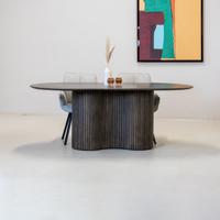 Eettafel Ava Ovaal Bruin 200cm - Giga Meubel