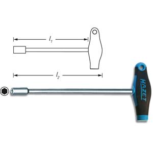 Hazet HAZET Dopschroevendraaier Werkplaats Sleutelbreedte (metrisch): 8 mm