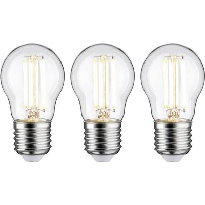 Paulmann 29215 LED-lamp Energielabel A (A - G) E27 Kogel 2.5 W Warmwit (Ø x h) 45 mm x 80 mm 3 stuk(s)