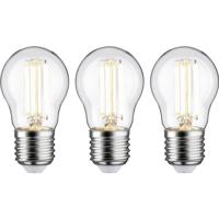 Paulmann 29215 LED-lamp Energielabel A (A - G) E27 Kogel 2.5 W Warmwit (Ø x h) 45 mm x 80 mm 3 stuk(s)