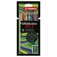 Stabilo GREENcolors Kleurpotloden ARTY, 12st.