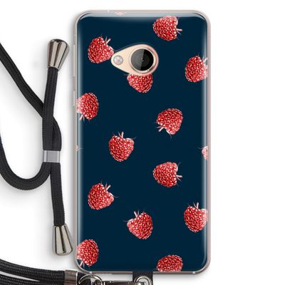 Framboosjes: HTC U Play Transparant Hoesje met koord
