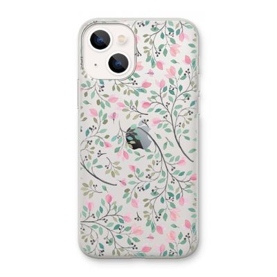 Sierlijke bloemen: iPhone 13 mini Transparant Hoesje