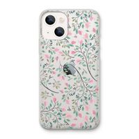 Sierlijke bloemen: iPhone 13 mini Transparant Hoesje