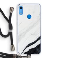 Elegante marmer: Huawei Y6s Transparant Hoesje met koord Elegante marmer: Huawei Y6s Transparant Hoesje met koord