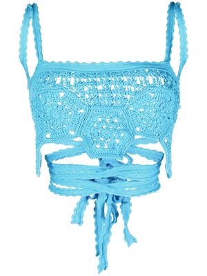 Alanui haut Blooming Flowers - Bleu
