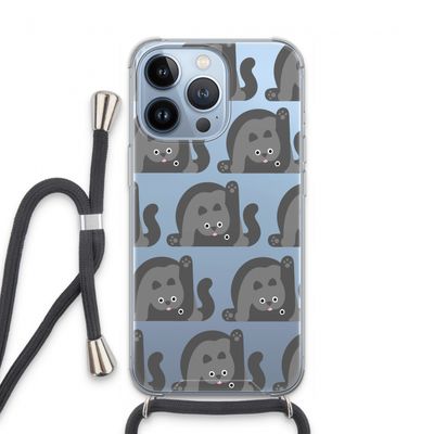 Cats: iPhone 13 Pro Transparant Hoesje met koord