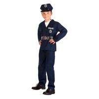 Boland kinderkostuum politieagent, 4-6 jaar