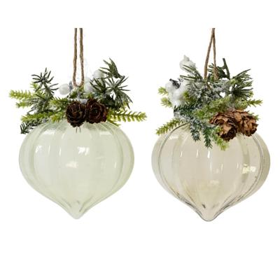 Kersthanger ornament set a 2 stuks Ø8cm