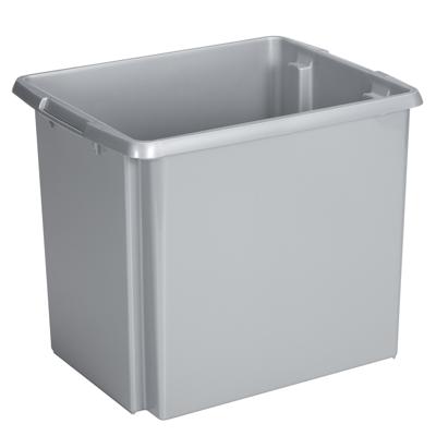 Sunware Opslagbox Nesta - kunststof - 45L - grijs - 45 x 36 x 36 cm