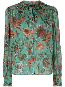 Ulla Johnson blouse Pippa à fleurs - Vert