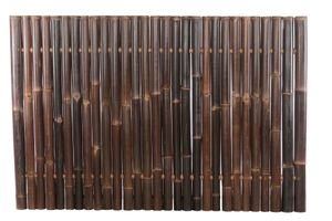 Bamboescherm zwart 60-90mm 120x180cm